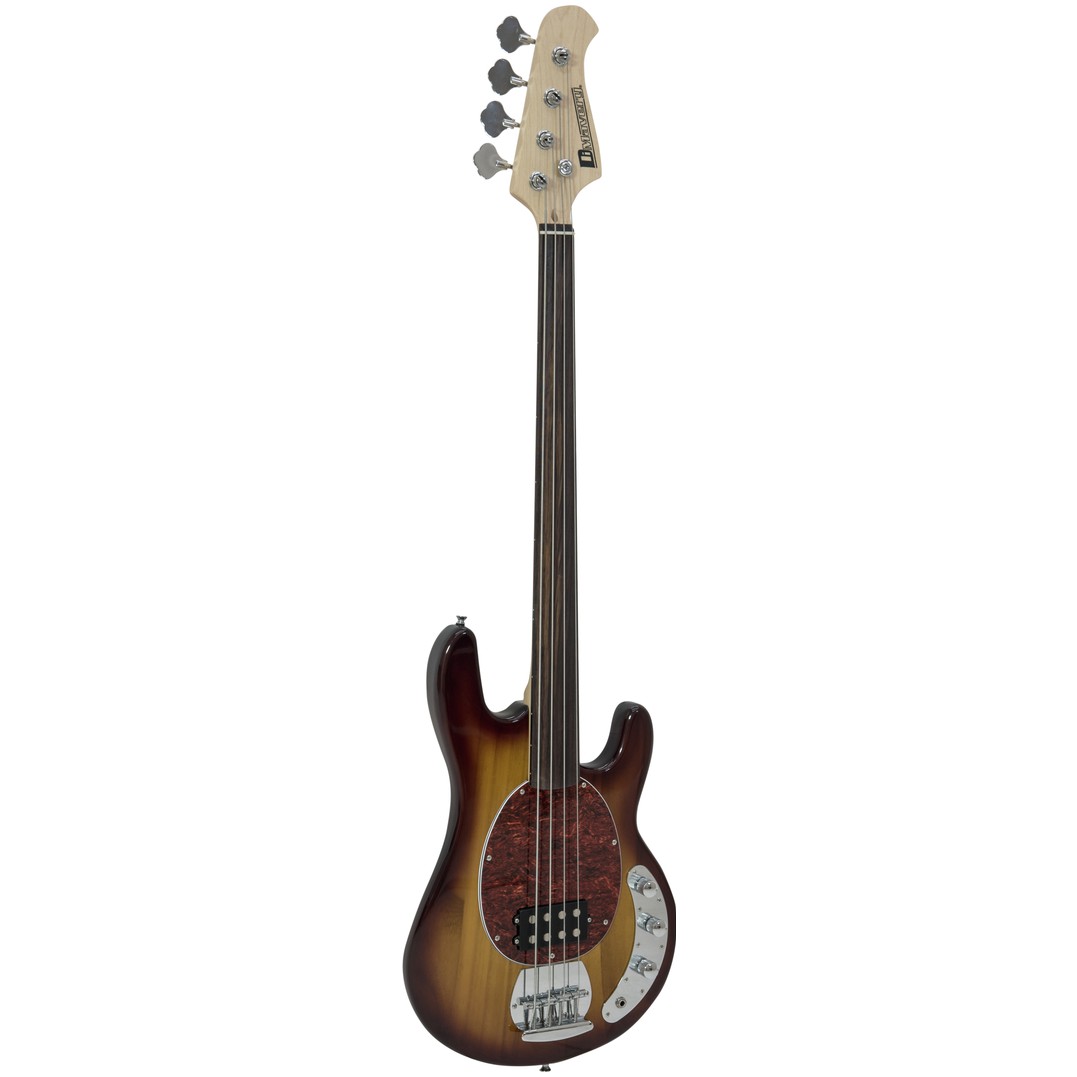 Dimavery MM-501 E-Bass, Fretless, tobacco
