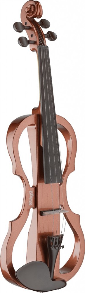 Stagg EVN X-4/4 VBR, elektrické housle, hnědé