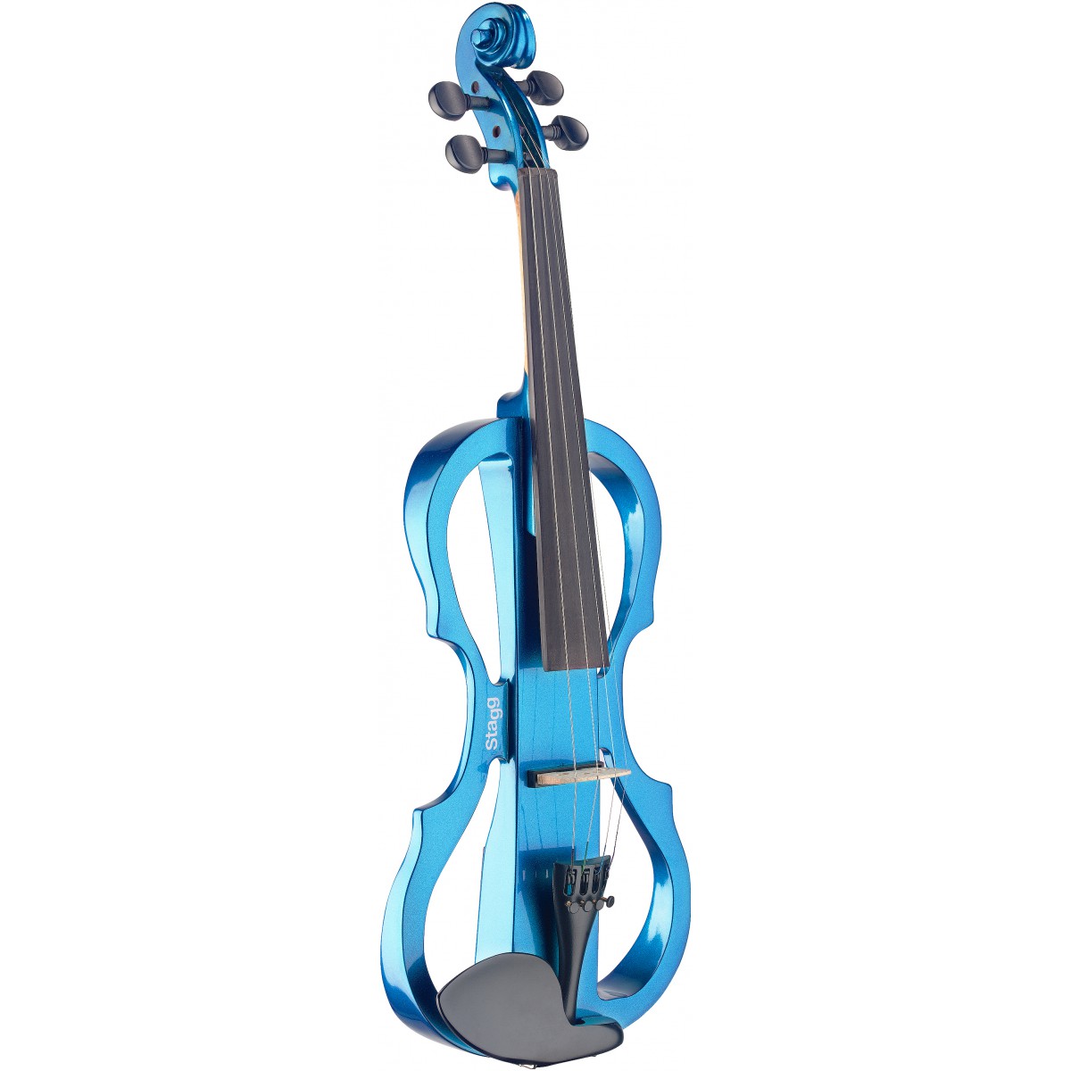 Stagg EVN X-4/4 MBL, elektrické housle, modrá metalíza