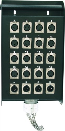 Stage box 16 IN/4 OUT XLR bez kabelu
