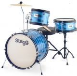 Stagg TIM JR 3/16B BL dětská bicí souprava 3-dílná včetně příslušenství, modrá