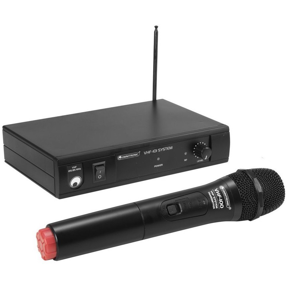 Fotografie Omnitronic VHF-101, 1-kanálový bezdrátový mikrofonní set 215,85 MHz