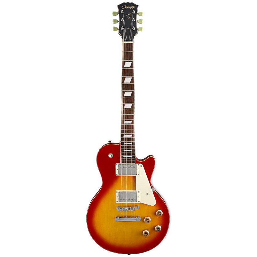 Stagg L320-CS, elektrická kytara, stínovaná Cherry