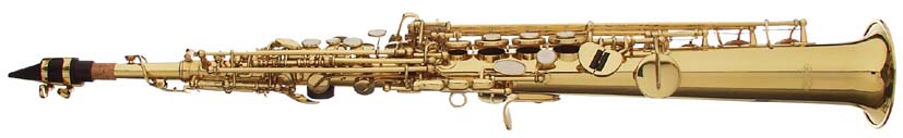 B soprano saxofon s kufrem