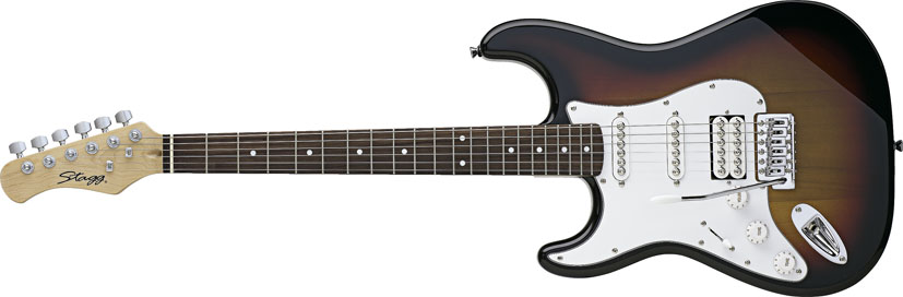 Elektrická kytara typu Strat pro leváky