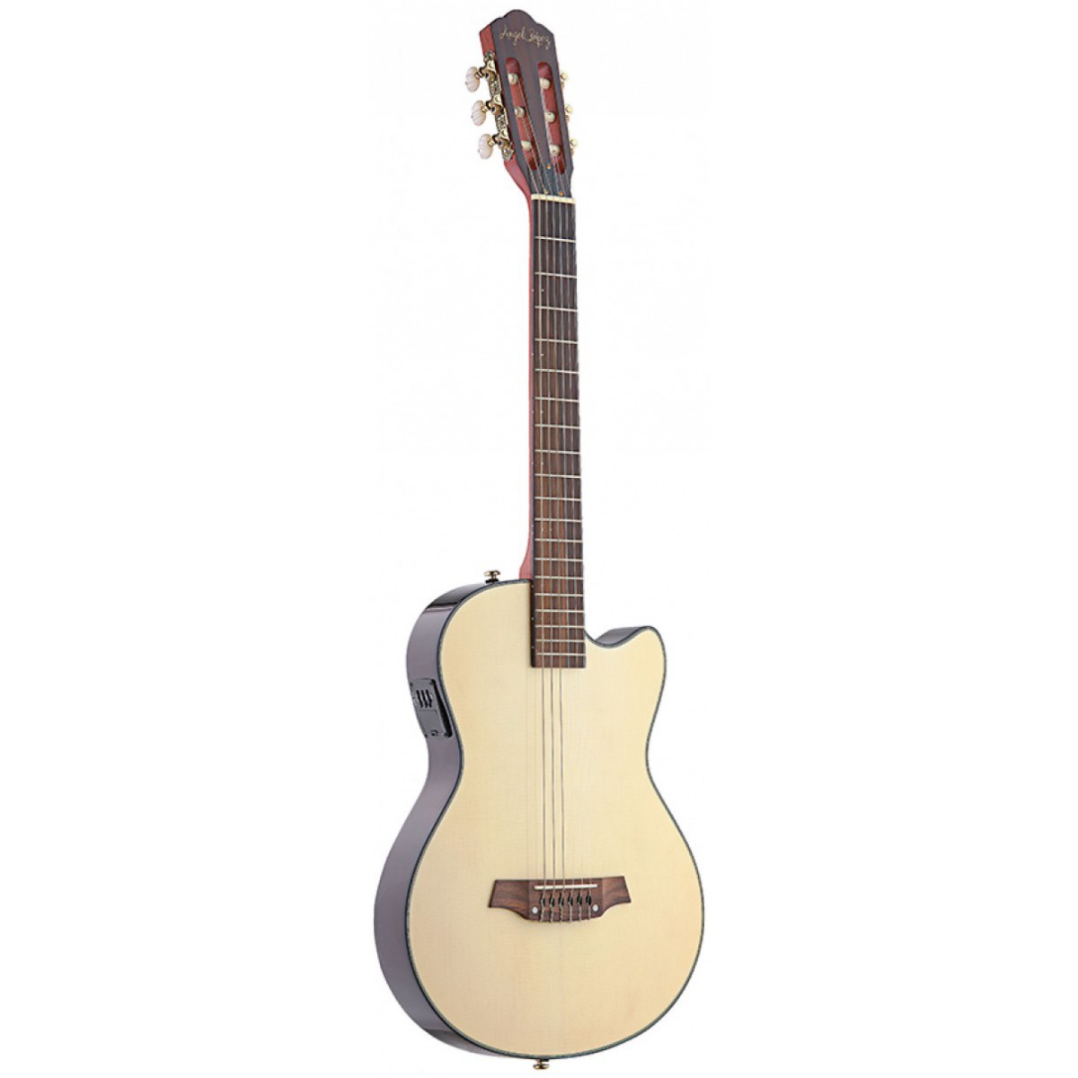 Angel Lopez EC3000CN, elektroakustická klasická kytara, přírodní