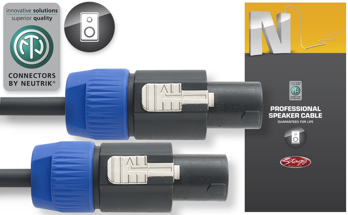 Stagg NSP10SS25, kabel SPK/SPK, 2 pin, 10m