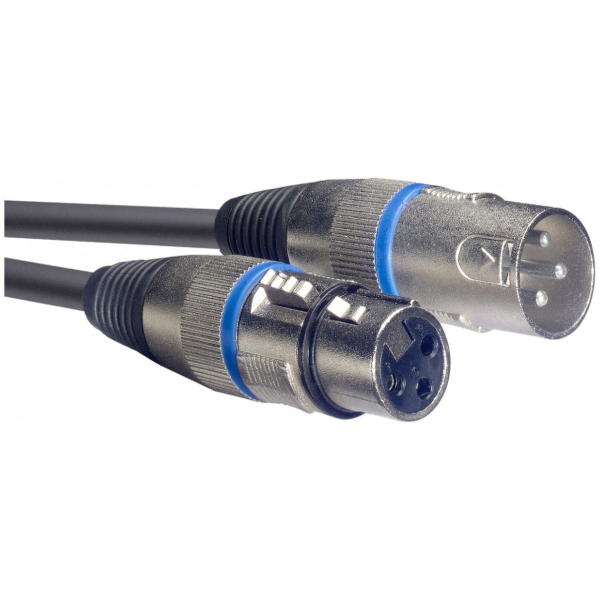 Fotografie Stagg SMC3 BL, kabel mikrofonní XLR/XLR, 3m