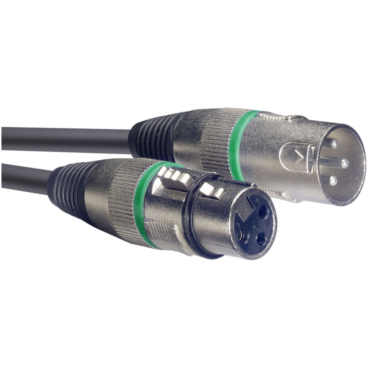 Stagg SMC10 GR, mikrofonní kabel XLR/XLR, 10m, zelené kroužky