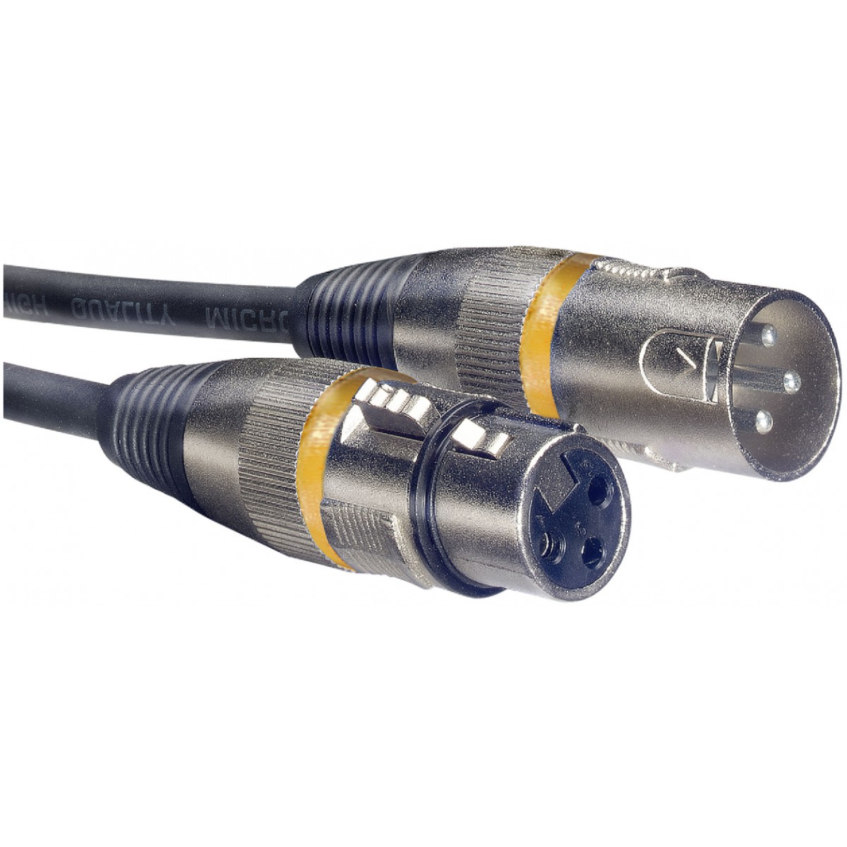 Stagg SMC10 YW, mikrofonní kabel XLR/XLR, 10m, žluté kroužky