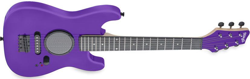Dětská elektrická kytara se zabudovaným zesilovačem