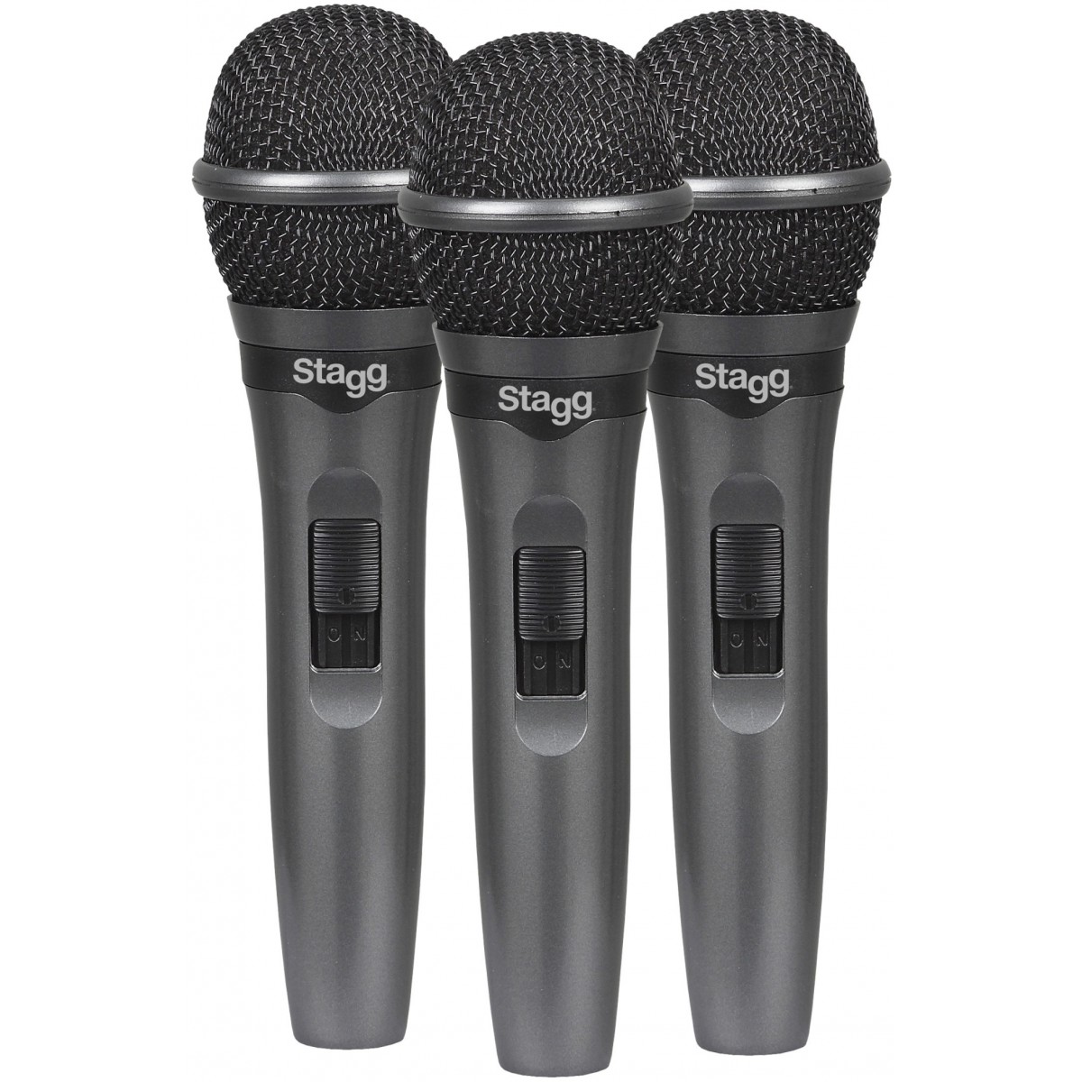 Fotografie Stagg SDMP15-3, sada 3 dynamických mikrofonů