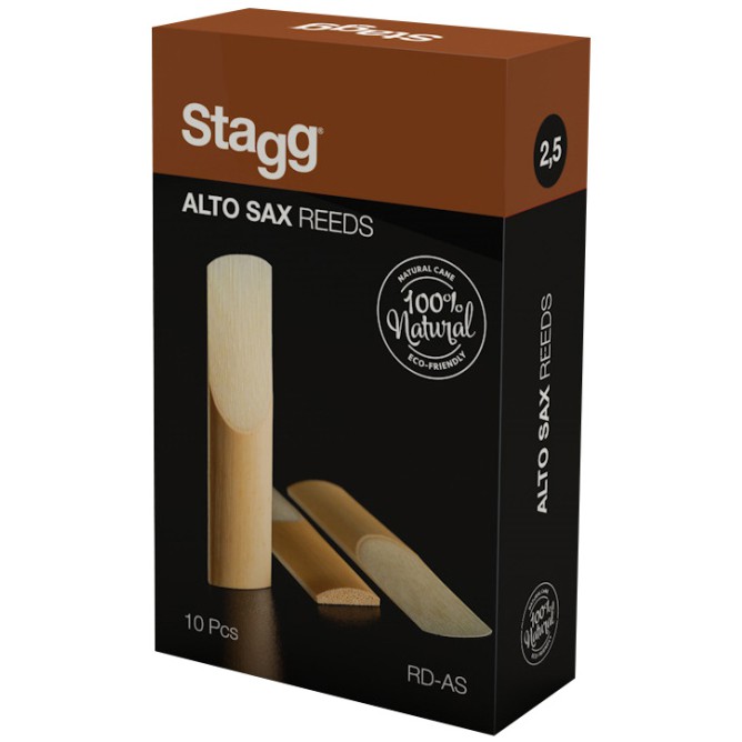 Stagg RD-AS 2,5, plátky pro alt saxofon, 10 ks