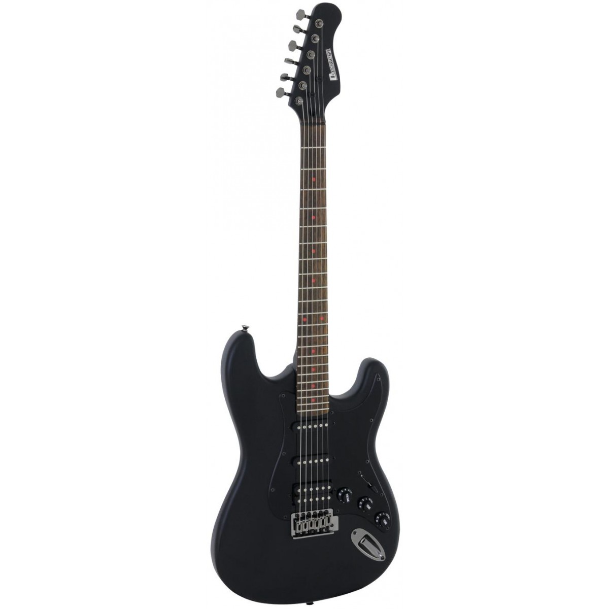 Fotografie Dimavery ST-312, elektrická kytara, saténově černá