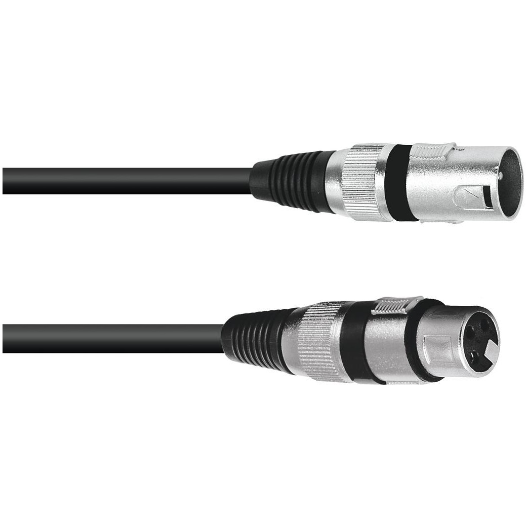 Fotografie Omnitronic mikrofonní kabel XLR/XLR, 30m, černý