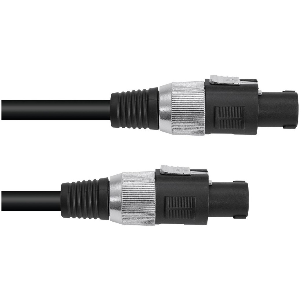 Fotografie Omnitronic reproduktorový kabel Speakon/Speakon, 2x 2,5 mm, 20 m, černý