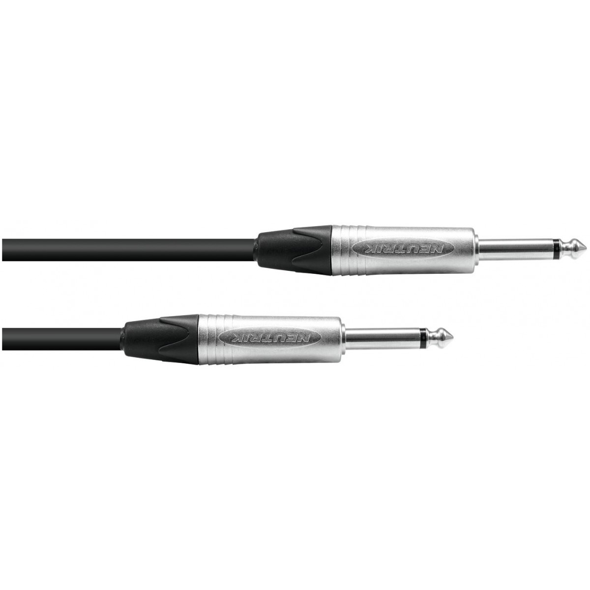 Fotografie PSSO kabel Jack 6,3mm mono černý, 3m, konektory Neutrik