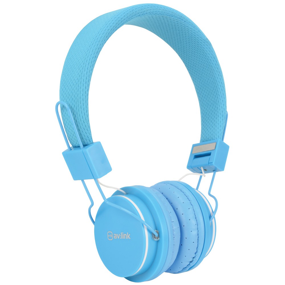Fotografie AV:link CH850-BLU, dětská sluchátka s mikrofonem, modrá