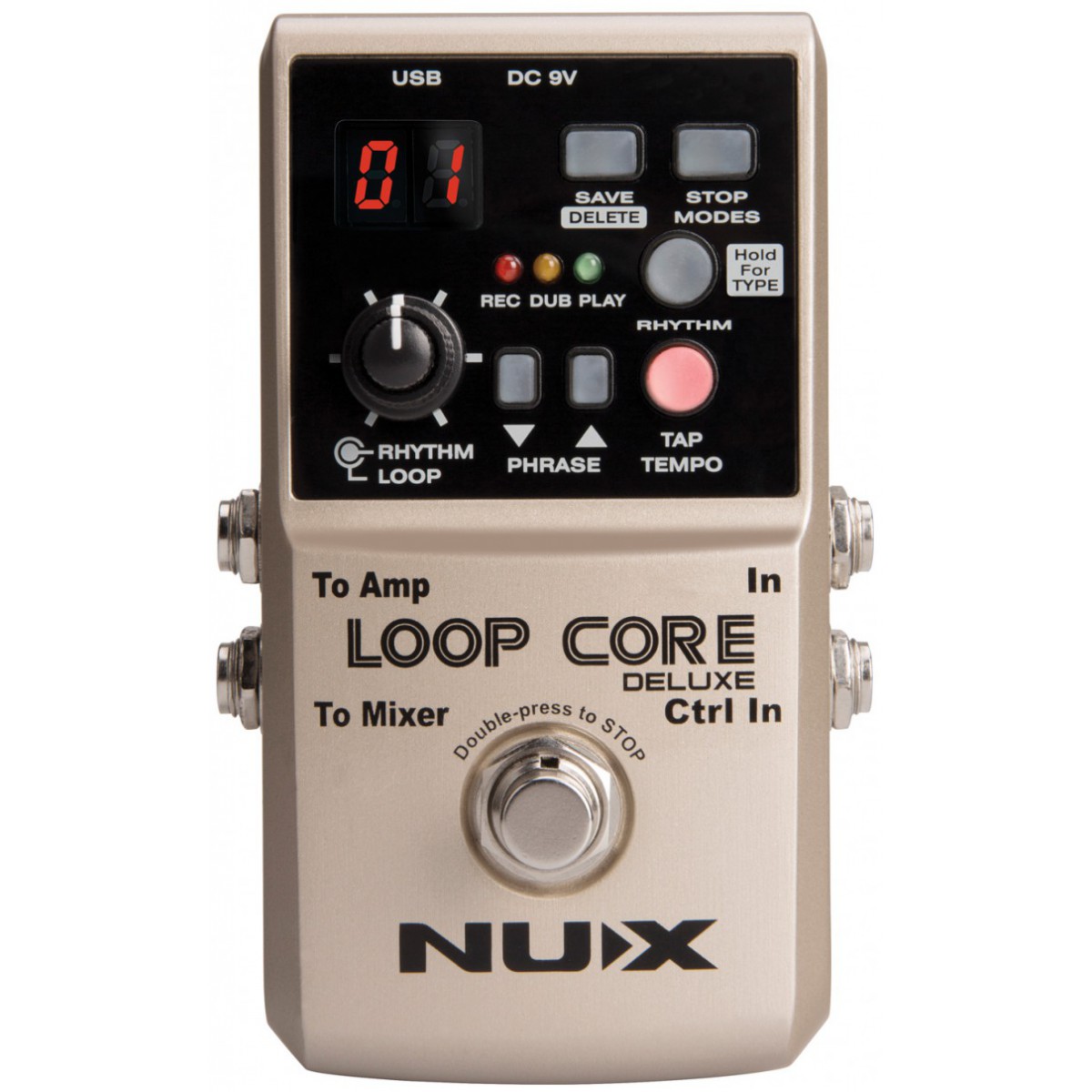 Fotografie NU-X LOOPCOREDLX-B, Loop Core Deluxe, 24-bit Looper Pedal Bundle