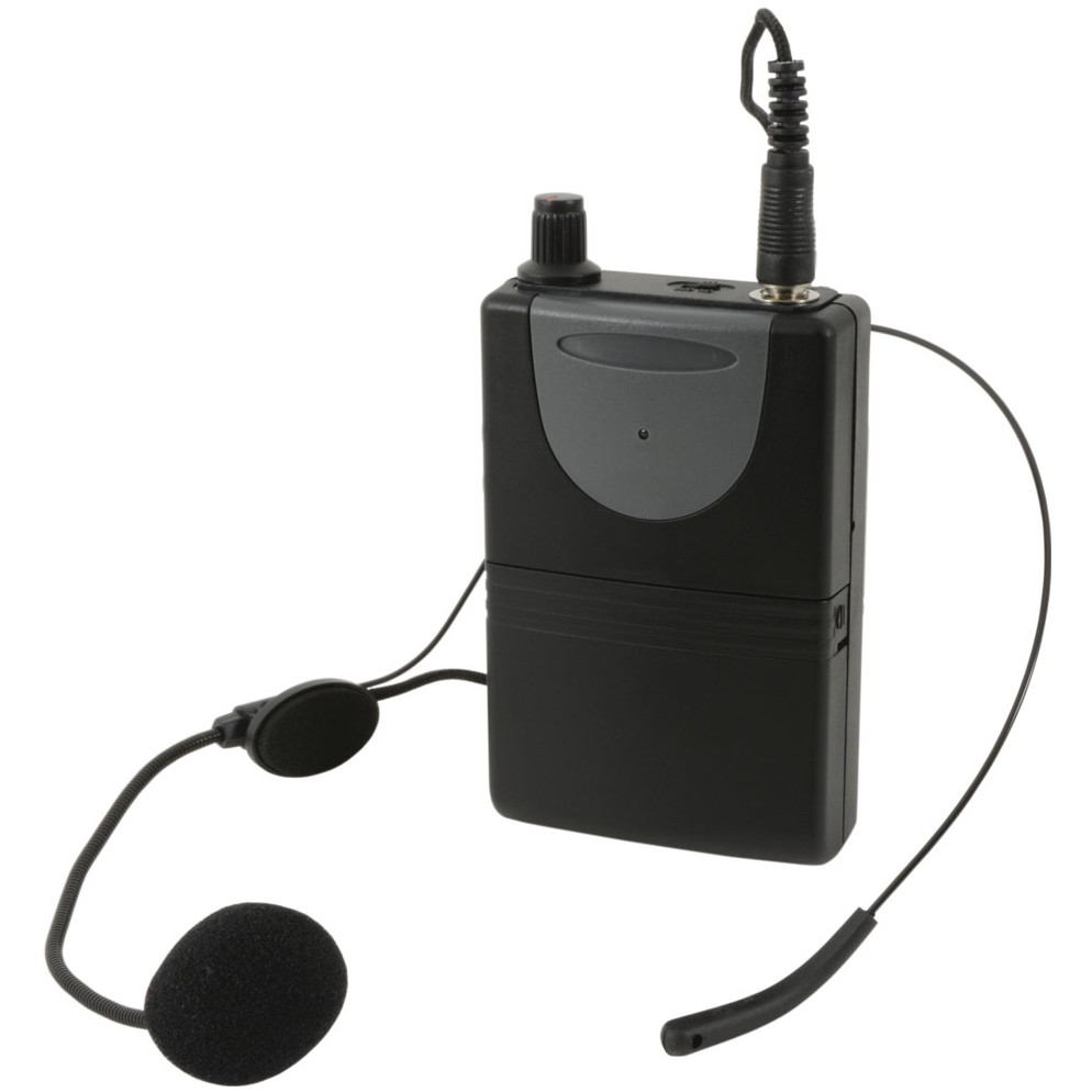 Fotografie QTX QHS-864.8 UHF náhlavní mikrofonní set pro QTX zvukové systémy, 864.8 MHz