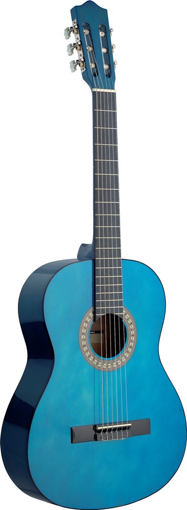 Klasická 4/4 kytara, modrá