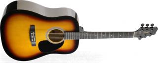 Stagg SW203SB, akustická kytara, stínovaná