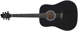 Stagg SW203LH-BK, akustická kytara levoruká, černá