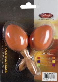 Stagg EGG-MA S/OR, pár vajíček, krátká rukojeť, oranžové