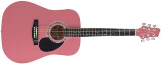 Stagg SW201 3/4 PK, akustická kytara 3/4, růžová