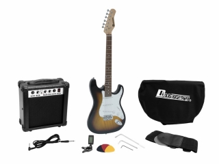 Dimavery EGS-1, elektrická kytara set, sunburst