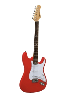 Dimavery elektrická kytara ST-203 červená