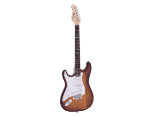 Dimavery elektrická kytara pro leváky  ST-203 LH sunburst