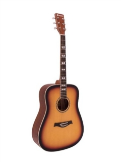 Dimavery STW-40 westernová akustická kytara masiv, sunburst