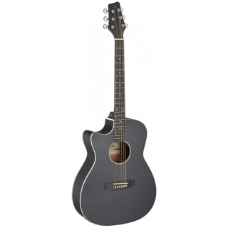Stagg SA35 ACE-BK LH, elektroakustická kytara černá levoruká