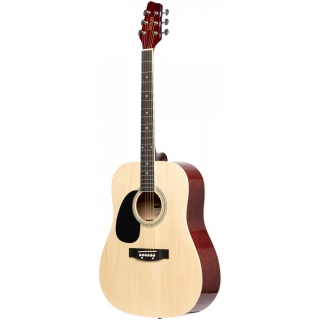 Stagg SA20D LH-N, akustická kytara levoruká, přírodní