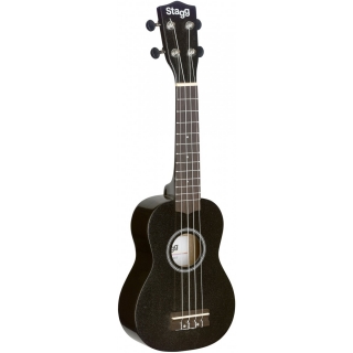 Sopránové ukulele s pouzdrem, černé