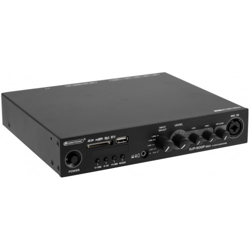 Omnitronic DJP-900P MK2, mixážní zesilovač, 900W, MP3/BT