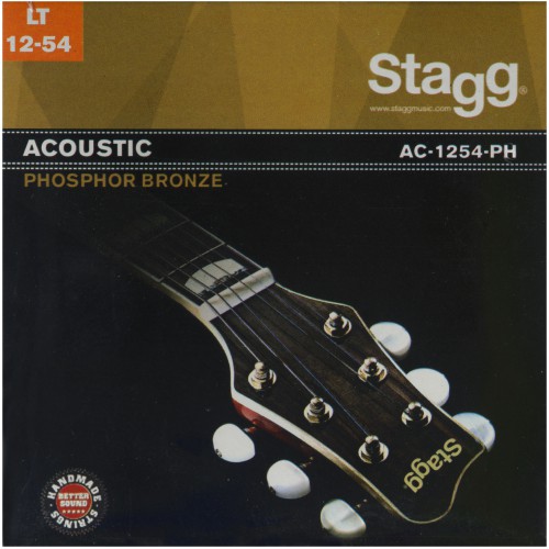 Stagg AC-1254-PH, sada strun pro akustickou kytaru, light