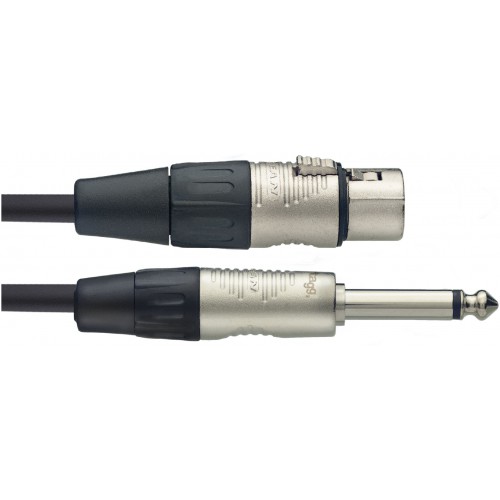 Stagg NMC10XPR, mikrofonní kabel XLR samice – Jack 6,3 mm mono samec, 10m