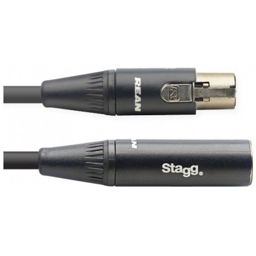 Stagg NAC1.5MX4FMX4MR, linkový kabel mini XLR 4-pin samec/mini XLR 4-pin samice, 1,5m