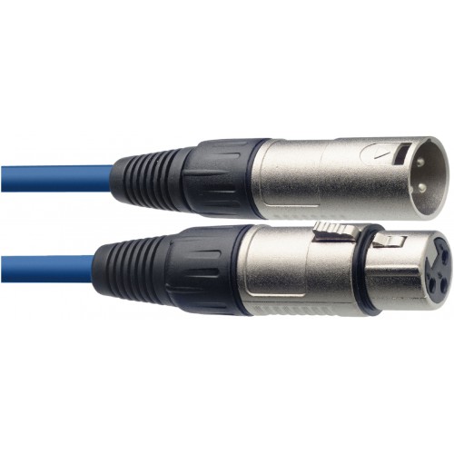 Stagg SMC10 CBL, mikrofonní kabel XLR/XLR, 10m, modrý