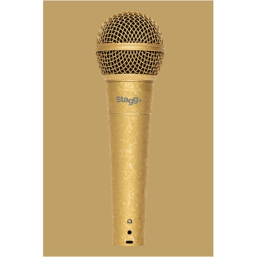Stagg SDM50 GD, dynamický mikrofon, speciální zlatá edice
