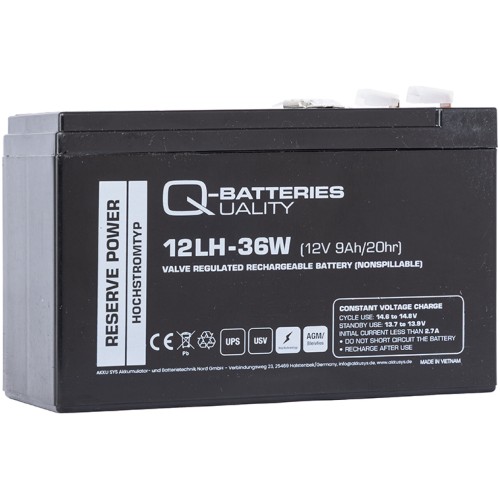 Stagg AS BATT AGM, akumulátor pro AS12B/15B, 12V/9Ah, 36W
