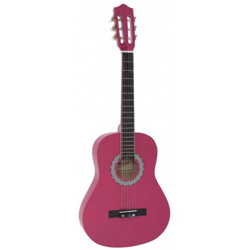 Dimavery AC-303, klasická kytara 3/4, růžová
