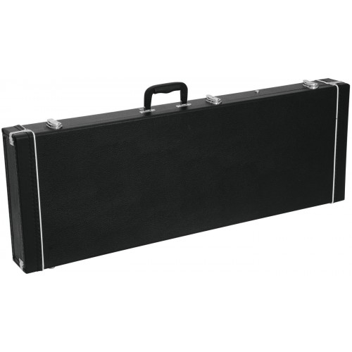 Dimavery dřevěný kufr pro elektrickou basu, černý