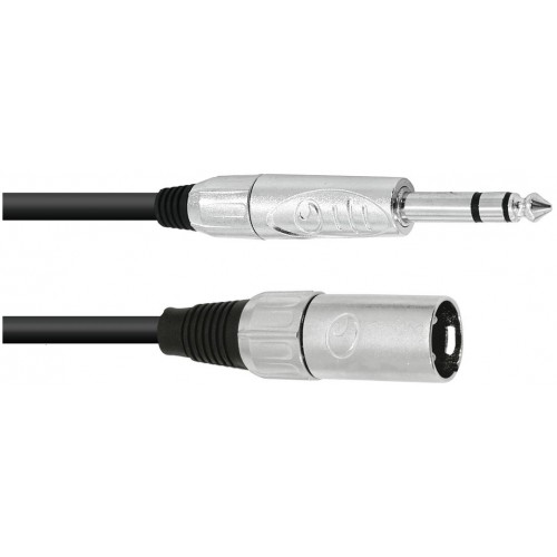 Kabel XK-100 XLR samec - Jack 6,3 stereo, 10 m