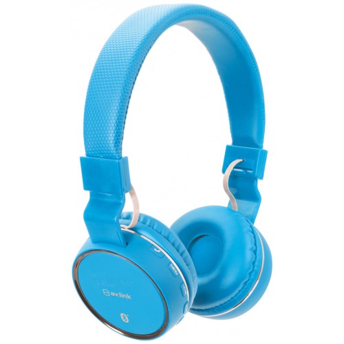 AV:link PBH-10 bezdrátová Bluetooth SD sluchátka, modrá