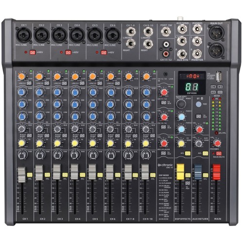 Citronic CMC-14, mixážní pult DSP a USB/PC/BT