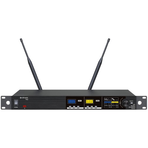Citronic TU2-H, 2-kanálový bezdrátový mikrofonní set 823-832/863-865 MHz